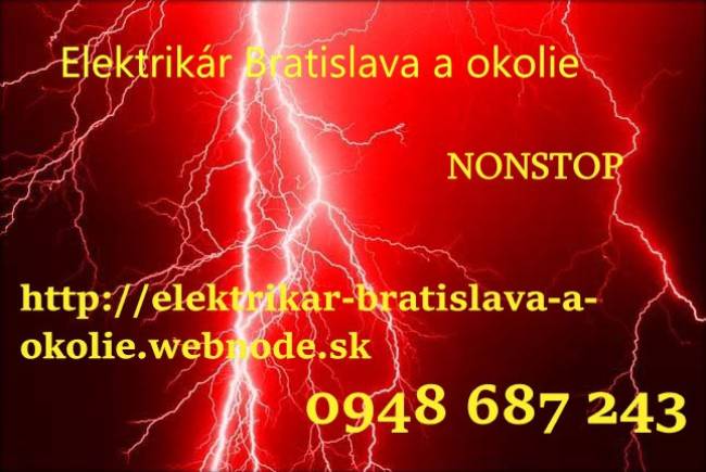 havarijná služba -elektrikár Bratislava a okol
